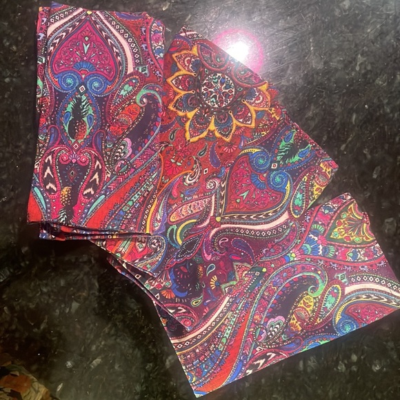 MATTHEW WILLIAMSON FOR LES OTTOMANS PAISLEY NAPKINS SET OF 4 - Picture 3 of 4
